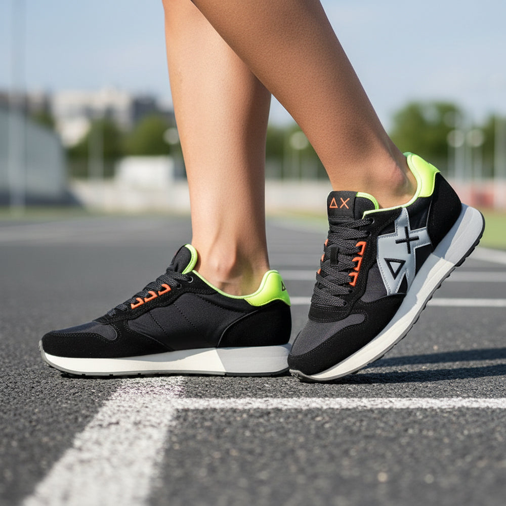 BASKET SUN68 JAKI 2.0 FLUO 11 NERO