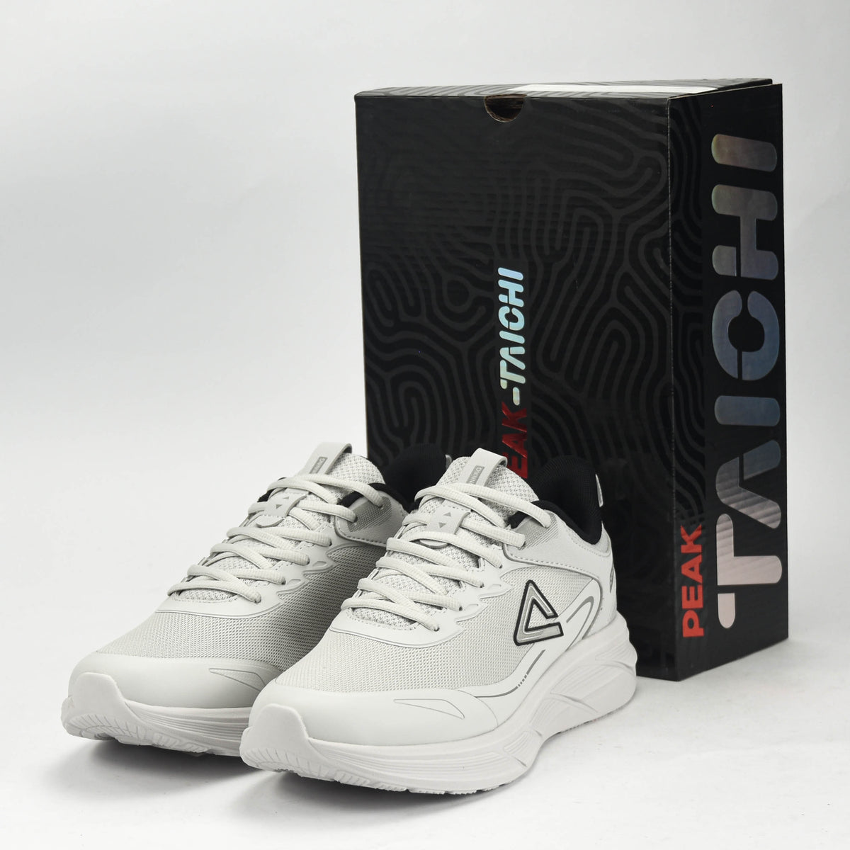 PEAK TRAINING RUNNING SHOES-GREY
