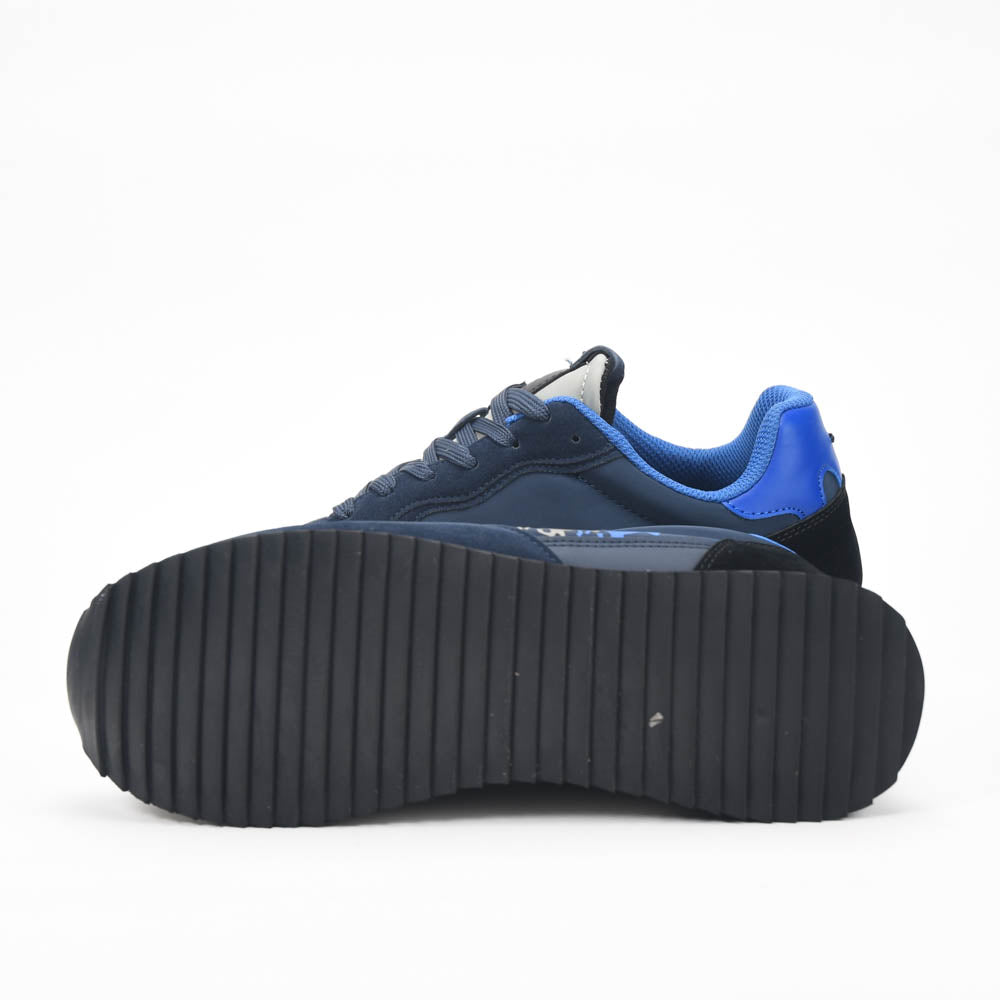 La Martina Low Sneakers Blue Leather