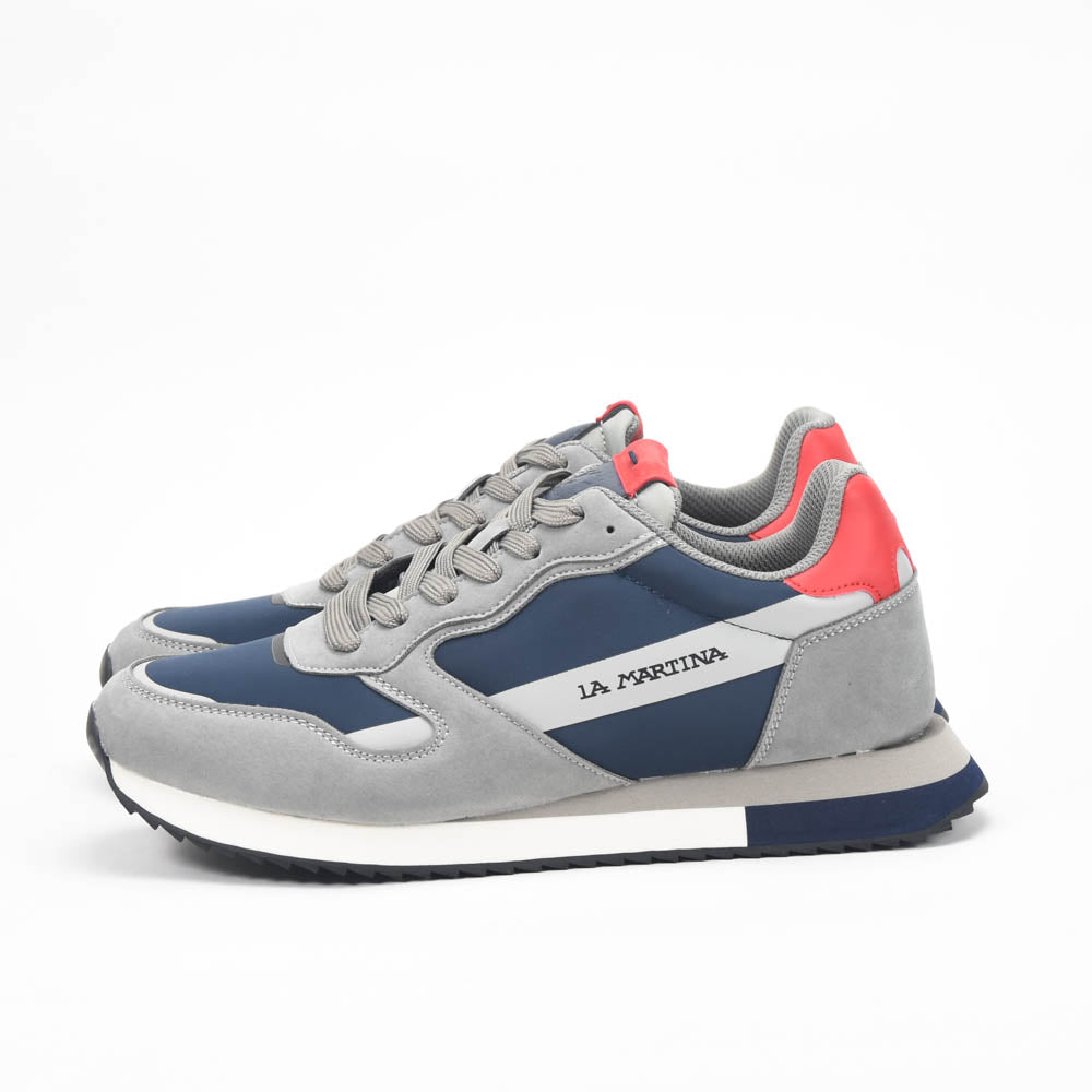 La Martina Low Top Leather Sneakers Grey