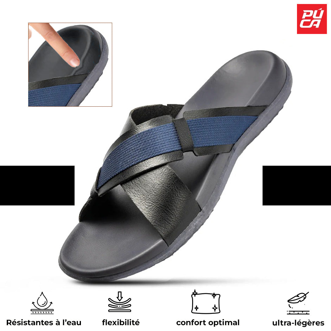 PUCA ROYAL SLIDER 02 BLACK BLUE