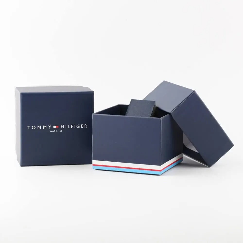 Montre Tommy Hilfiger Morgan Grey Silicone Bezel Chain-Link