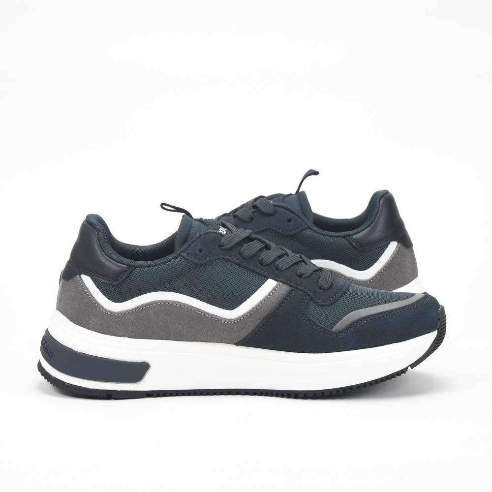 Harmont and Blaine Suede and Fabric Sneakers
