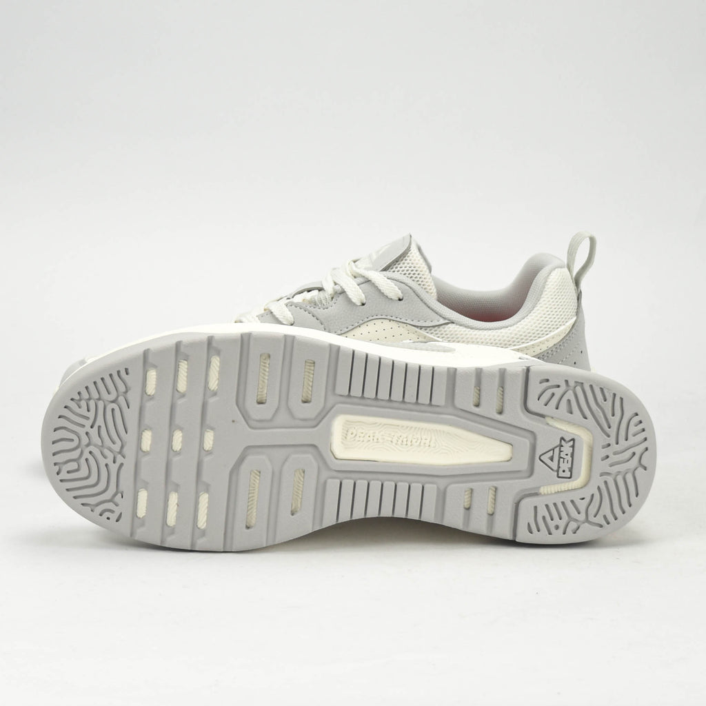 PEAK SPORTS SHOES-WHITE/GREY