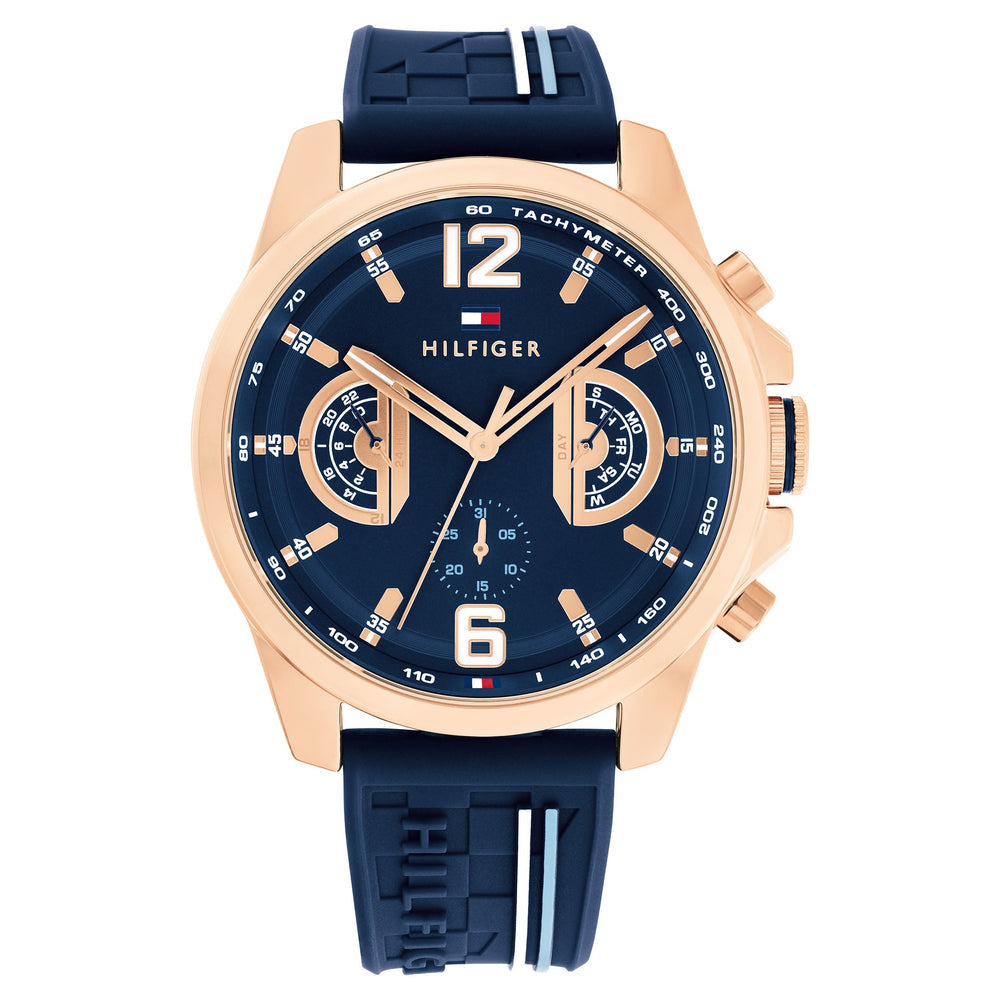 Montre Tommy Hilfiger Silicone Navy Dial Multi-function