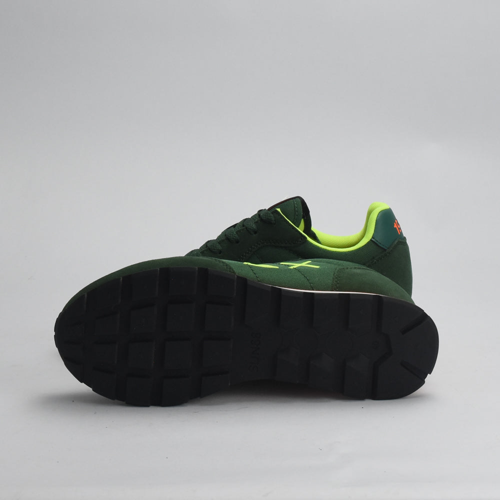 BASKET SUN68 TOM FLUO-37-VERDE SCURO