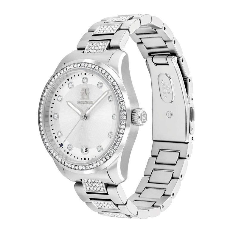 Tommy Hilfiger Stainless Steel Crystal-Embellished