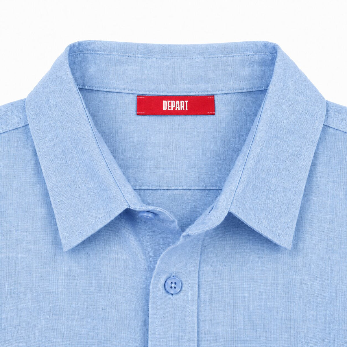 Départ Homme Chemise en Lin Navy