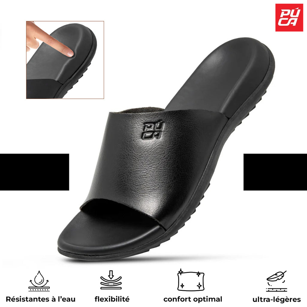 PUCA MEN SPORT SLIPPERS CRATER BLACK