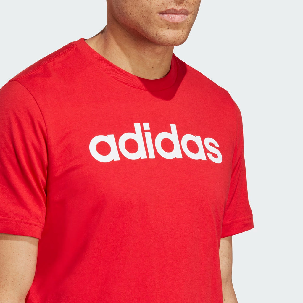 ADIDAS Essentials Single Jersey Linear Embroidered Logo Tee