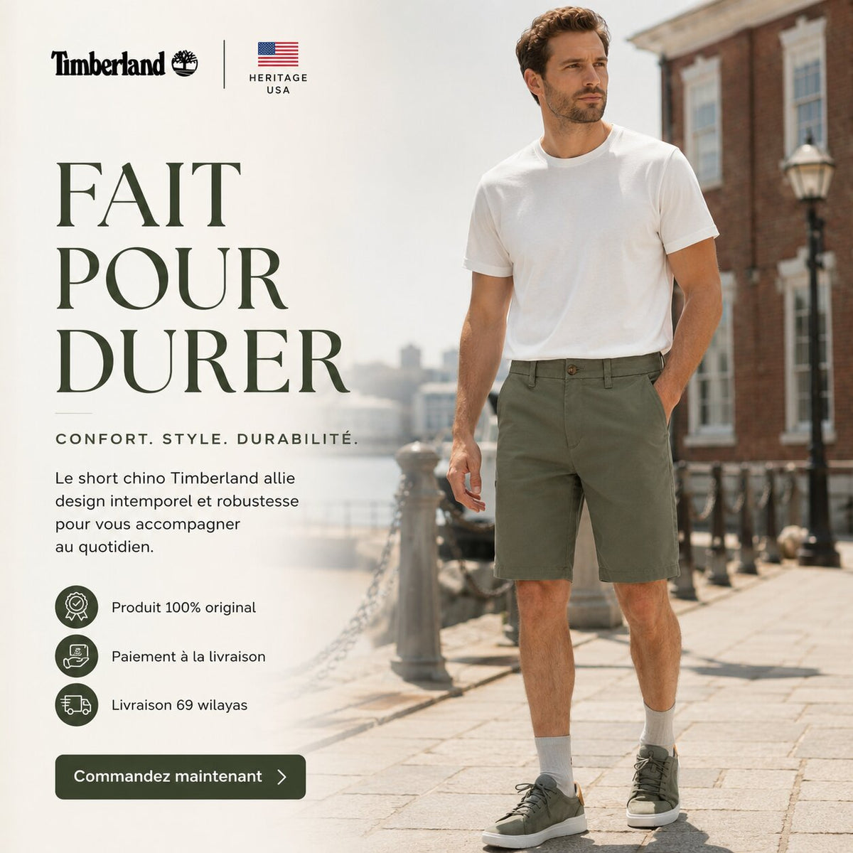Timberland Claremont Twill Chino Shorts