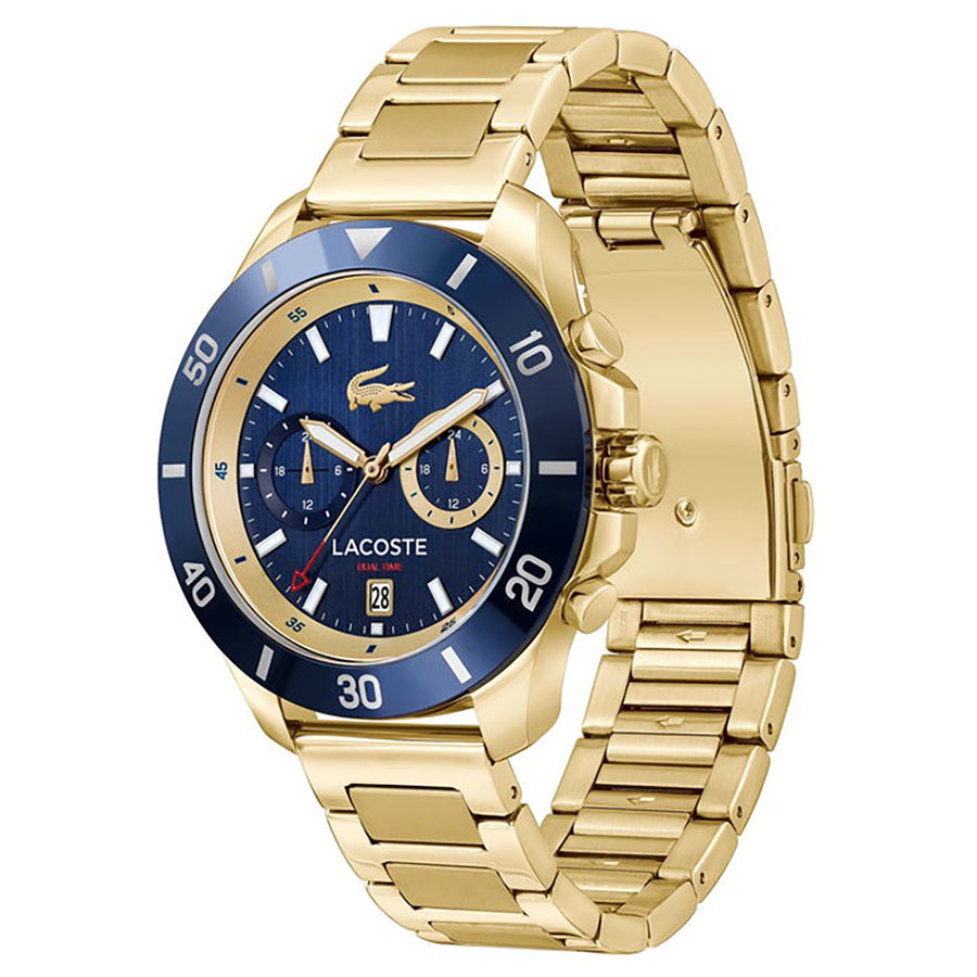 MONTRE Lacoste Gold Steel Navy Dial Multi-function Men\'s Watch