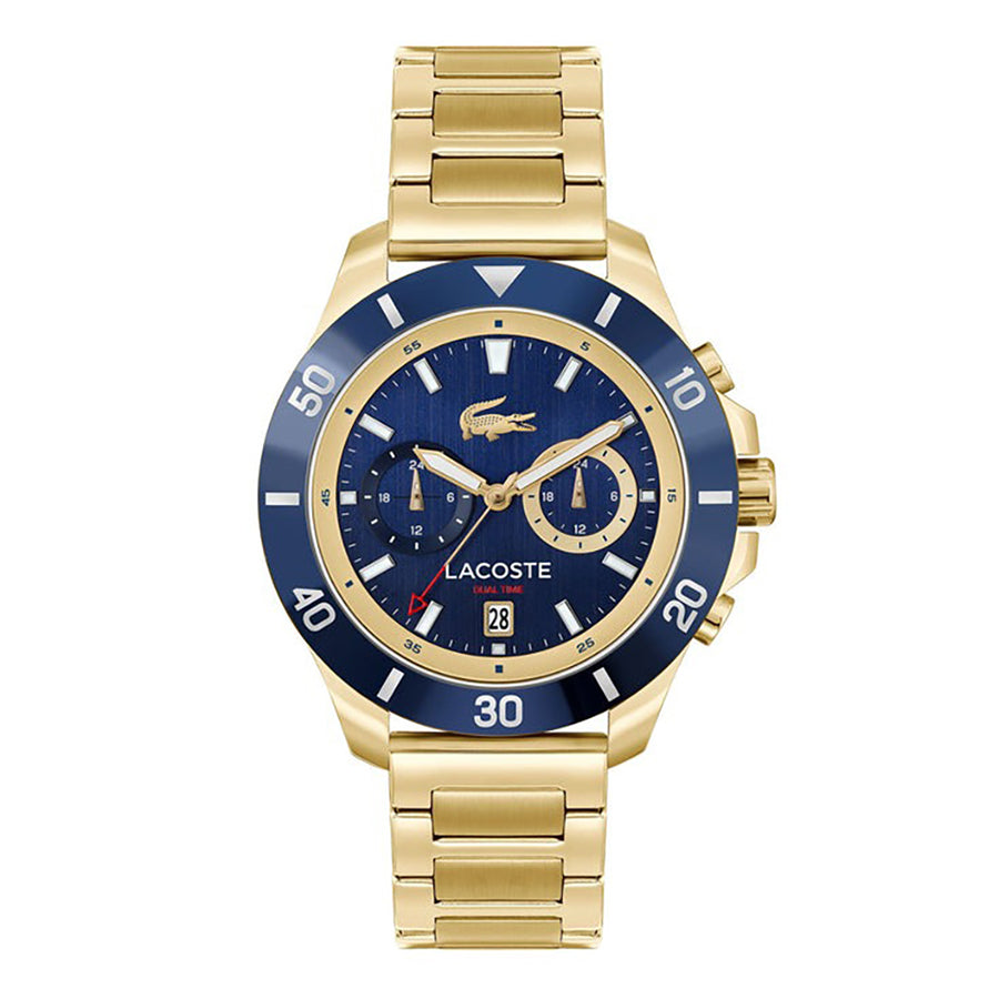 MONTRE Lacoste Gold Steel Navy Dial Multi-function Men\'s Watch